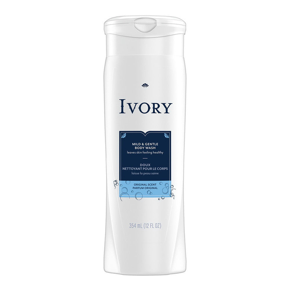 Ivory Mild & Gentle Body Wash, Original Scent, 12 Oz